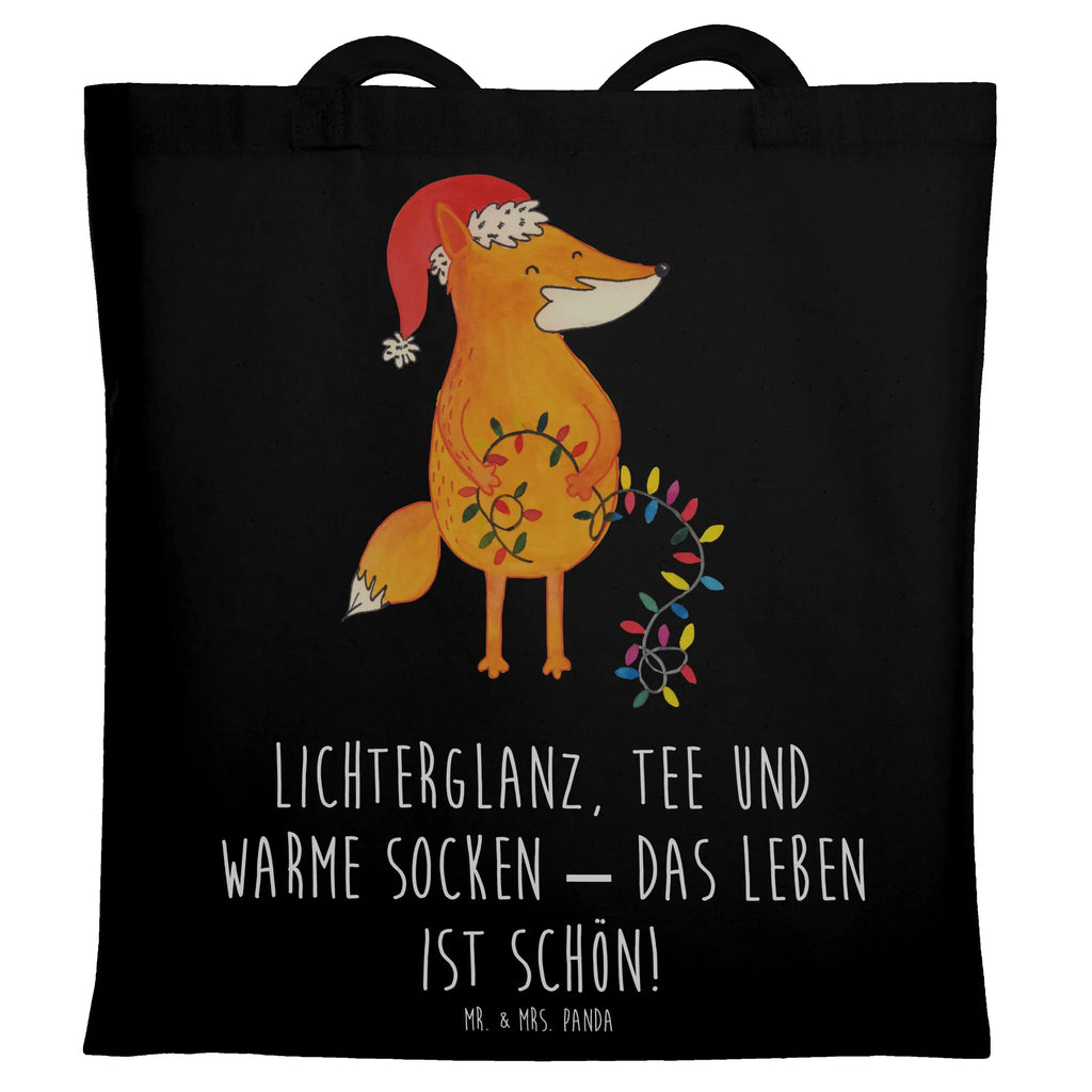 Tote bag Fox Christmas shopper, bag, shoulder bag, cotton bag, pouch, Carrier bag, jute bag, shopping bag, cloth bag, Winter, Christmas, Christmas time, snow, Christmas Eve, Foxes, Santa Claus, Saying beautiful, Fox, Gift Christmas