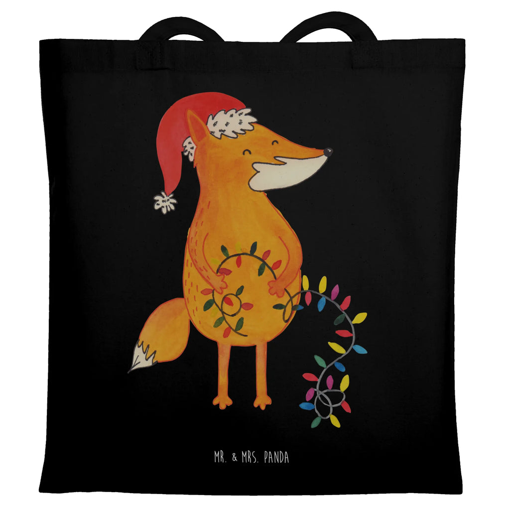 Tote bag Fox Christmas shopper, bag, shoulder bag, cotton bag, pouch, Carrier bag, jute bag, shopping bag, cloth bag, Winter, Christmas, Christmas time, snow, Christmas Eve, Foxes, Santa Claus, Saying beautiful, Fox, Gift Christmas