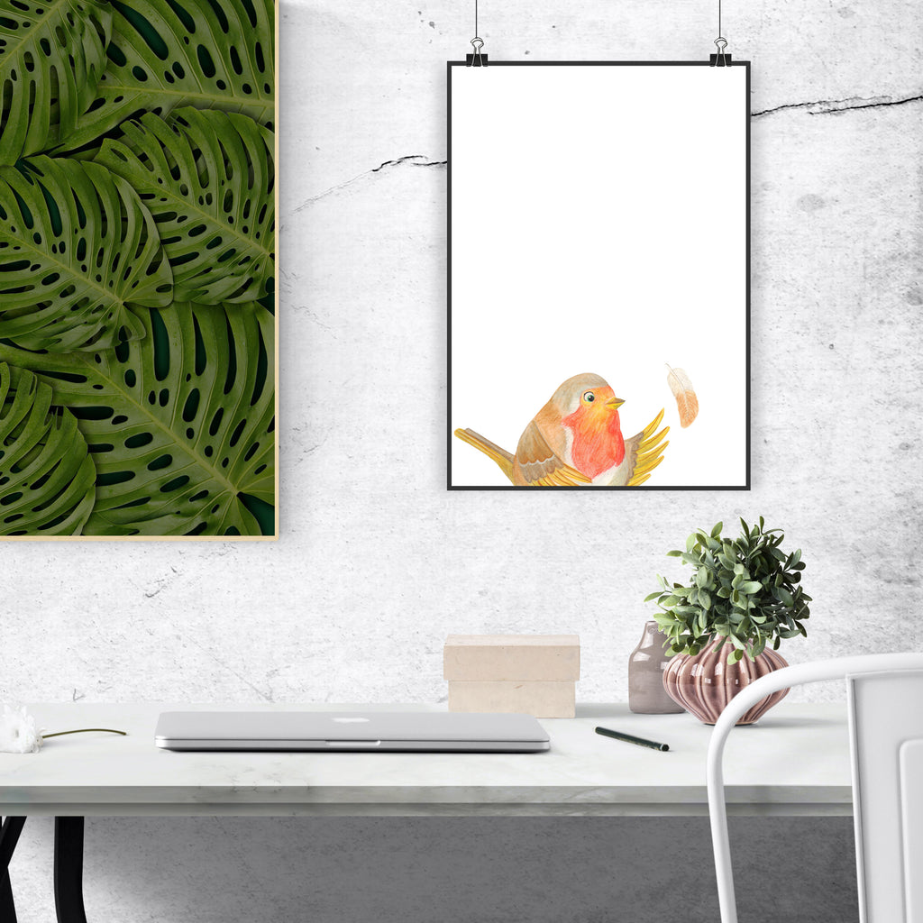 Plakat rudzik Pióra Designposter, Poster, Posterdruck, Schlafzimmer Poster, Küchenposter, Deko Bild, Kunstdruck, Bild, Kinderposter, Kinderzimmer Poster, Bild für Wand, Raumdekoration, Wanddekoration, Wanddeko Bild, Großes Poster, Plakat, Poster Sprüche, Mr. & Mrs. Panda Poster, Handgemaltes Poster, Wandposter, Wandbild, Gute Laune, Tiermotive, Tiere, Lustige Sprüche, Motivationsbilder, fliegen, Spruch Mut, Vogel, What If I Fall, Motivation Sprüche, Rotkehlchen, Spruch Motivation