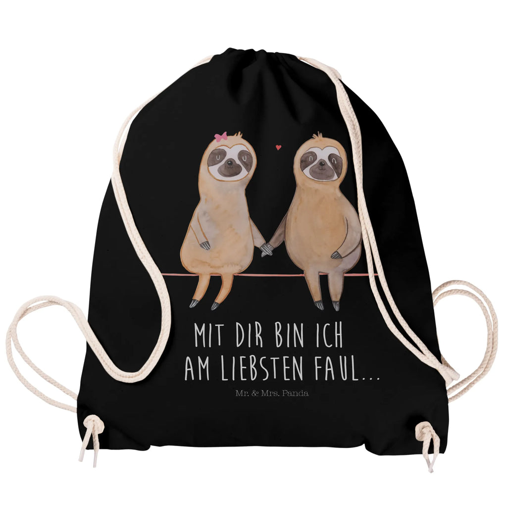 Drawstring bag sloth pair sports bag, gym bag, carrier bag, jute bag, bag, hipster, Sloth, sloth, trend animal, together, lazy, favourite animal, engaged, relax, lovers, in love, sloth couple, sloth love, love