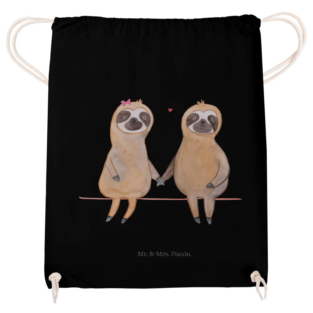 Drawstring bag sloth pair sports bag, gym bag, carrier bag, jute bag, bag, hipster, Sloth, sloth, trend animal, together, lazy, favourite animal, engaged, relax, lovers, in love, sloth couple, sloth love, love