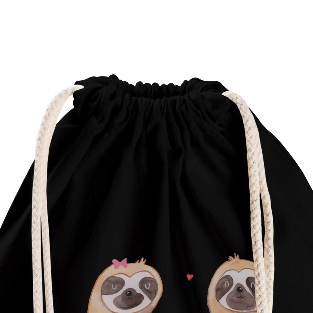 Drawstring bag sloth pair sports bag, gym bag, carrier bag, jute bag, bag, hipster, Sloth, sloth, trend animal, together, lazy, favourite animal, engaged, relax, lovers, in love, sloth couple, sloth love, love