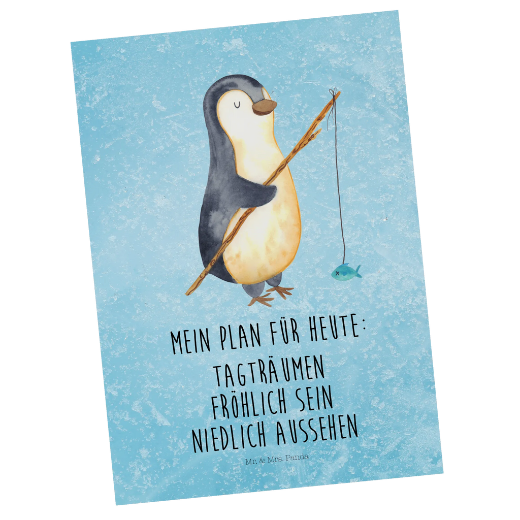 Postkarte Pinguin Angler Grußkarte, kunstkarte, einzelkarte, Fotokarte, Postkarten, bildkarte, Postkarte, Ansichtskarten, Motivkarte, spruchkarte, Designkarte, Ansichtskarte, Kunstkarten, Pinguin, Pinguine, Motivation, Angeln, Angler, Geschenk, Wochenende, Neustart, Tagesplan, Urlaub, Geschenkidee, Planer, Hobby, Freundinnen, Tagträume, Plan