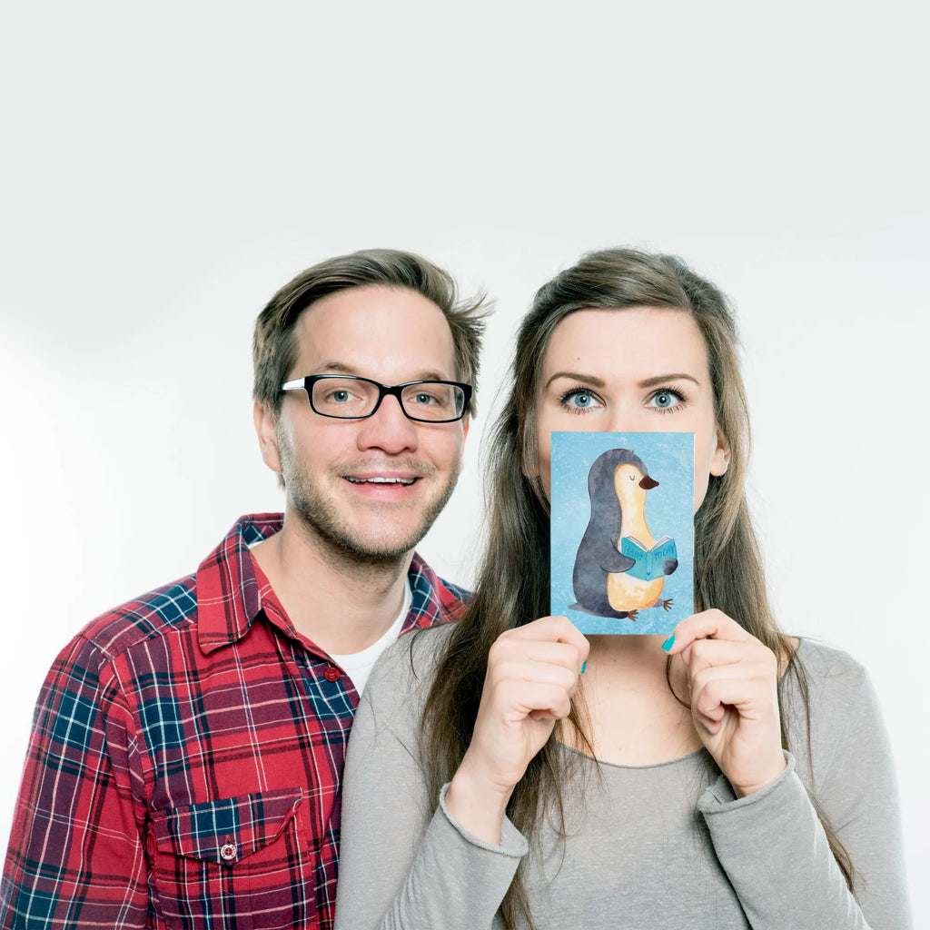 Pocztówka pingwin książka Pinguin