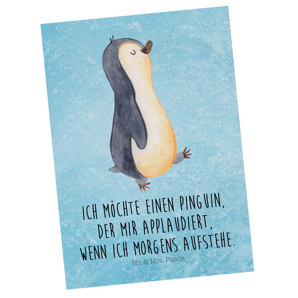 Pocztówka Pingwin maszerować Motivkarte, Ansichtskarten, Kunstkarten, spruchkarte, Postkarte, Ansichtskarte, kunstkarte, Postkarten, bildkarte, Fotokarte, Grußkarte, Designkarte, einzelkarte, Pinguin, Schwester, Bruder, Langschläfer, Frühaufsteher, Familie, Pinguine