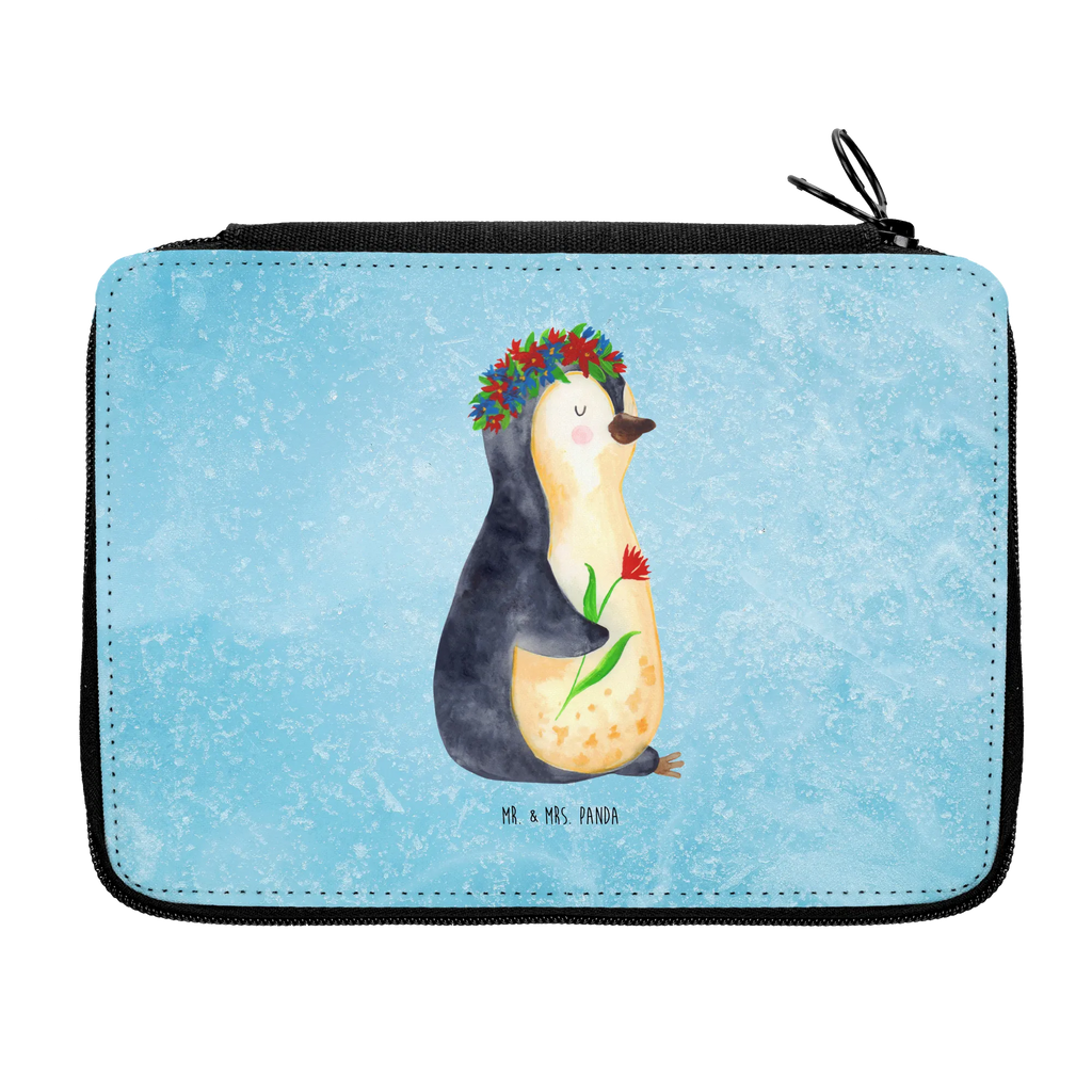 Piórnik pingwin kwiaty Kind, Büro Stifte Etui, Federmappe Einschulung, Stiftetasche, Einschulung, Grundschule, Motiv, Bestückte Federmappe, Federmäppchen bedruckt, Geschenk, Federmäppchen, Federmappe, Stifterolle, Kinder Federmappe, Schule, Schülerin, Stifte Etui, Schüler, Pinguin, Lebensziele, Universum, Ziele, Motivation, Geschenkidee, Lebenslust, Liebeskummer, Blumenkranz, Wünsche, Pinguine, Leben