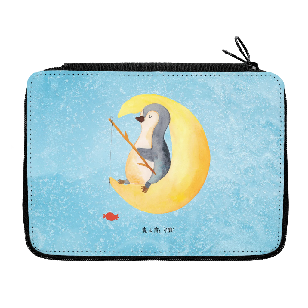Federmappe Pinguin Mond Farbstiftetui, Buntstiftetui, Federtasche, Bleistift Etui, Federmappe Set, Schulmäppchen, Mäppchen, Stifte Etui, Schlampermäppchen, Schuletui, Schüleretui, Stiftebeutel, Zeichenetui, Bleistiftetui, Schreibetui, Schreibmappe, Buntstiftmäppchen, Etui für Stifte, Federmäppchen, Malmappe, Stifteetui, Stiftetasche, Stiftemappe, Pinguin, Schlafzimmer, Pinguine, Schlafstörungen, Einschlafen, Spruch, Nachtruhe, Gästezimmer, schlafen
