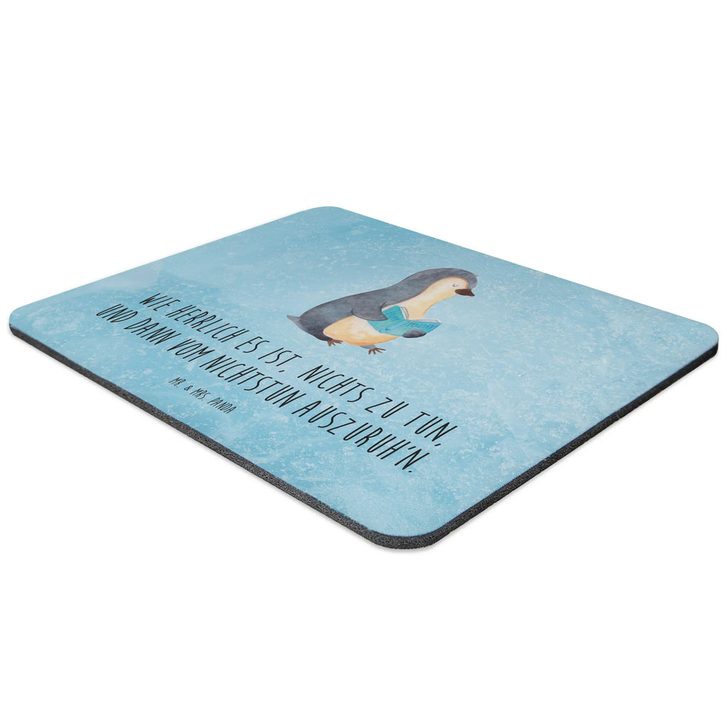 Mouse mat Penguin A book Motif, mousepad, Office, fun, Study, Mouse, Work, Print, Pad, PC, Student, Mouse Pad, saying, Gift, Penguin, North Pole, Winter, Penguins, bookworm, leisure, vacation, reading, penguins, doing nothing, lazing around, holidays, book