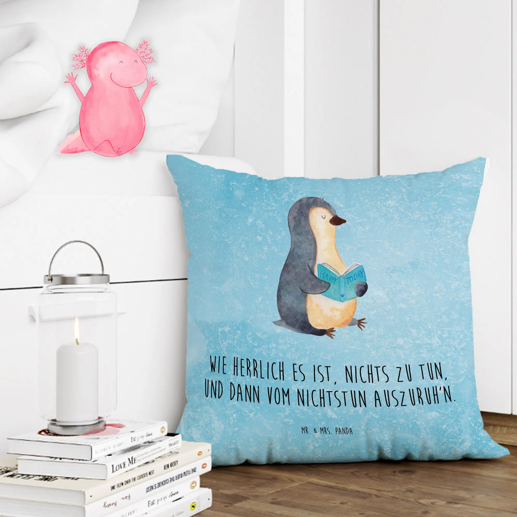 Cushion Penguin A book Dekokissen Sofa, Sofakissen, Dekokissen 40x40, Couchkissen, Kissenbezug 40x40, Kissen, Kissenhülle 40x40, Motivkissen, Dekokissen, Sofakissen 40x40, Kissenhülle, Kopfkissen 40x40, Kissen 40x40 Waschbar, Kopfkissen, sofakissen, sitzkissen, Zierkissen, Kissen 40x40, Kissenbezüge, Pinguin, Nichtstun, Ferien, Freizeit, Pinguine, Faulenzen, Urlaub, Buch, Bücherwurm, Lesen