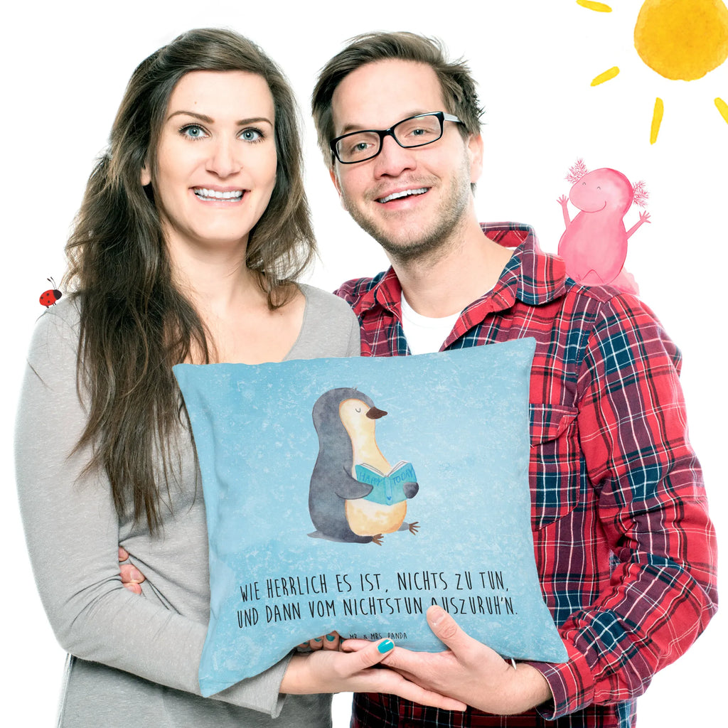 Cushion Penguin A book Dekokissen Sofa, Sofakissen, Dekokissen 40x40, Couchkissen, Kissenbezug 40x40, Kissen, Kissenhülle 40x40, Motivkissen, Dekokissen, Sofakissen 40x40, Kissenhülle, Kopfkissen 40x40, Kissen 40x40 Waschbar, Kopfkissen, sofakissen, sitzkissen, Zierkissen, Kissen 40x40, Kissenbezüge, Pinguin, Nichtstun, Ferien, Freizeit, Pinguine, Faulenzen, Urlaub, Buch, Bücherwurm, Lesen