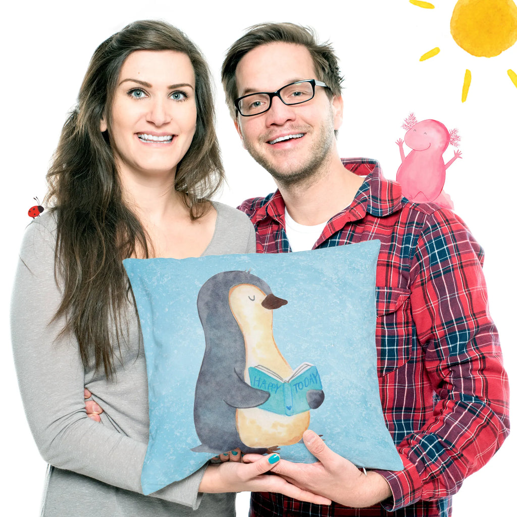 Cushion Penguin A book Dekokissen Sofa, Sofakissen, Dekokissen 40x40, Couchkissen, Kissenbezug 40x40, Kissen, Kissenhülle 40x40, Motivkissen, Dekokissen, Sofakissen 40x40, Kissenhülle, Kopfkissen 40x40, Kissen 40x40 Waschbar, Kopfkissen, sofakissen, sitzkissen, Zierkissen, Kissen 40x40, Kissenbezüge, Pinguin, Nichtstun, Ferien, Freizeit, Pinguine, Faulenzen, Urlaub, Buch, Bücherwurm, Lesen