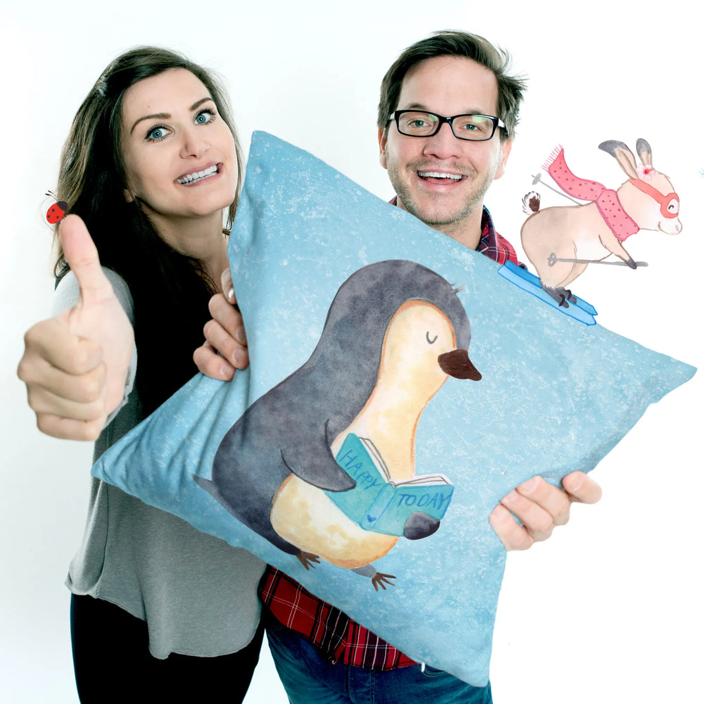Cushion Penguin A book Dekokissen Sofa, Sofakissen, Dekokissen 40x40, Couchkissen, Kissenbezug 40x40, Kissen, Kissenhülle 40x40, Motivkissen, Dekokissen, Sofakissen 40x40, Kissenhülle, Kopfkissen 40x40, Kissen 40x40 Waschbar, Kopfkissen, sofakissen, sitzkissen, Zierkissen, Kissen 40x40, Kissenbezüge, Pinguin, Nichtstun, Ferien, Freizeit, Pinguine, Faulenzen, Urlaub, Buch, Bücherwurm, Lesen