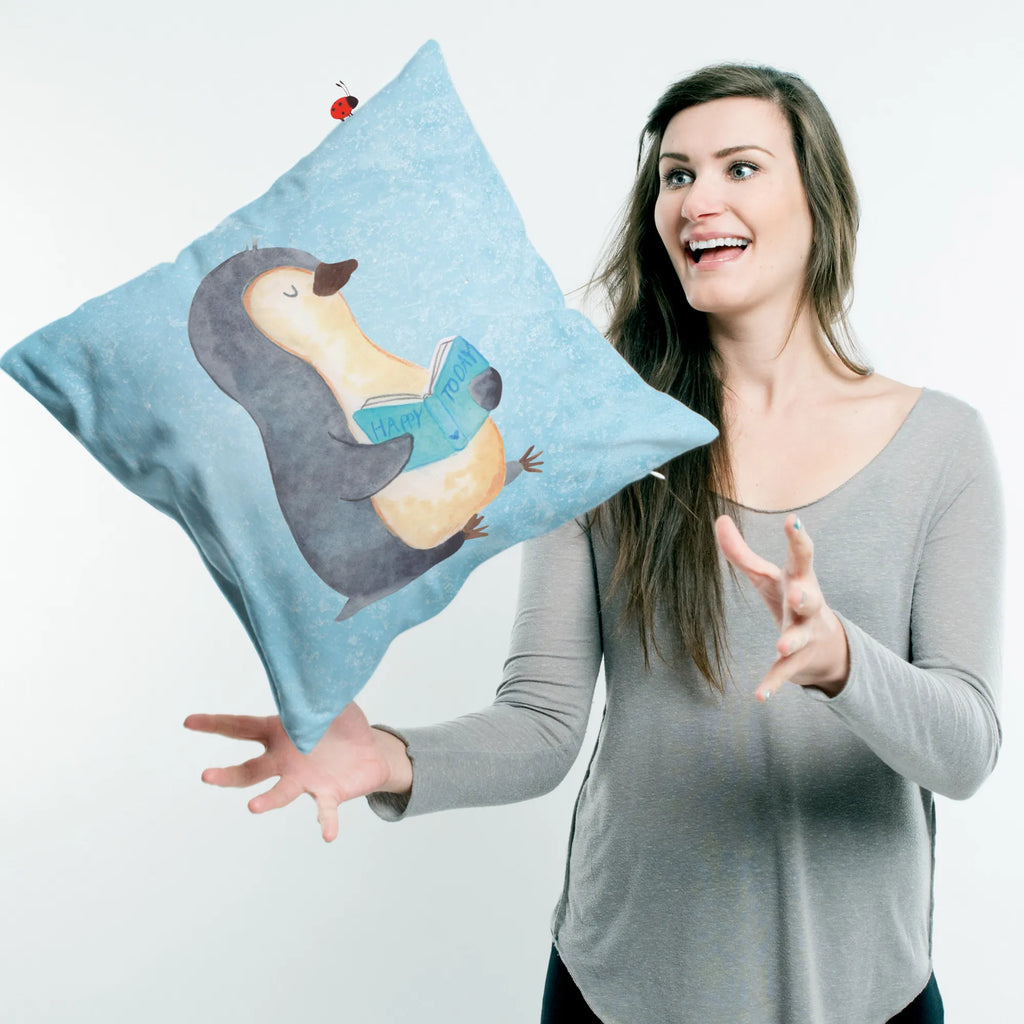 Cushion Penguin A book Dekokissen Sofa, Sofakissen, Dekokissen 40x40, Couchkissen, Kissenbezug 40x40, Kissen, Kissenhülle 40x40, Motivkissen, Dekokissen, Sofakissen 40x40, Kissenhülle, Kopfkissen 40x40, Kissen 40x40 Waschbar, Kopfkissen, sofakissen, sitzkissen, Zierkissen, Kissen 40x40, Kissenbezüge, Pinguin, Nichtstun, Ferien, Freizeit, Pinguine, Faulenzen, Urlaub, Buch, Bücherwurm, Lesen