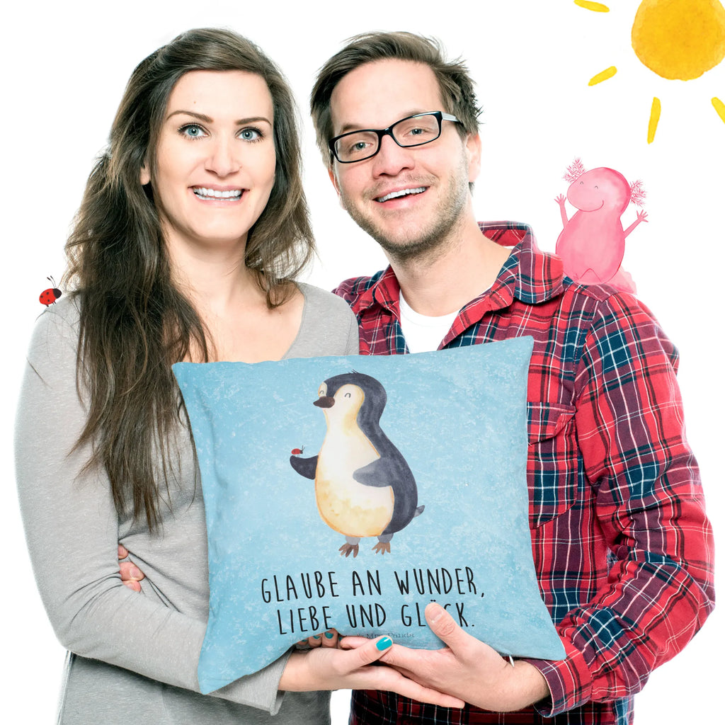 40x40 poduszka Pingwin biedronka Pinguin