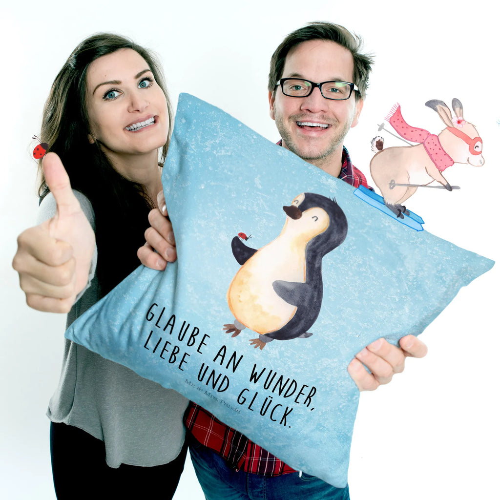 40x40 poduszka Pingwin biedronka Pinguin