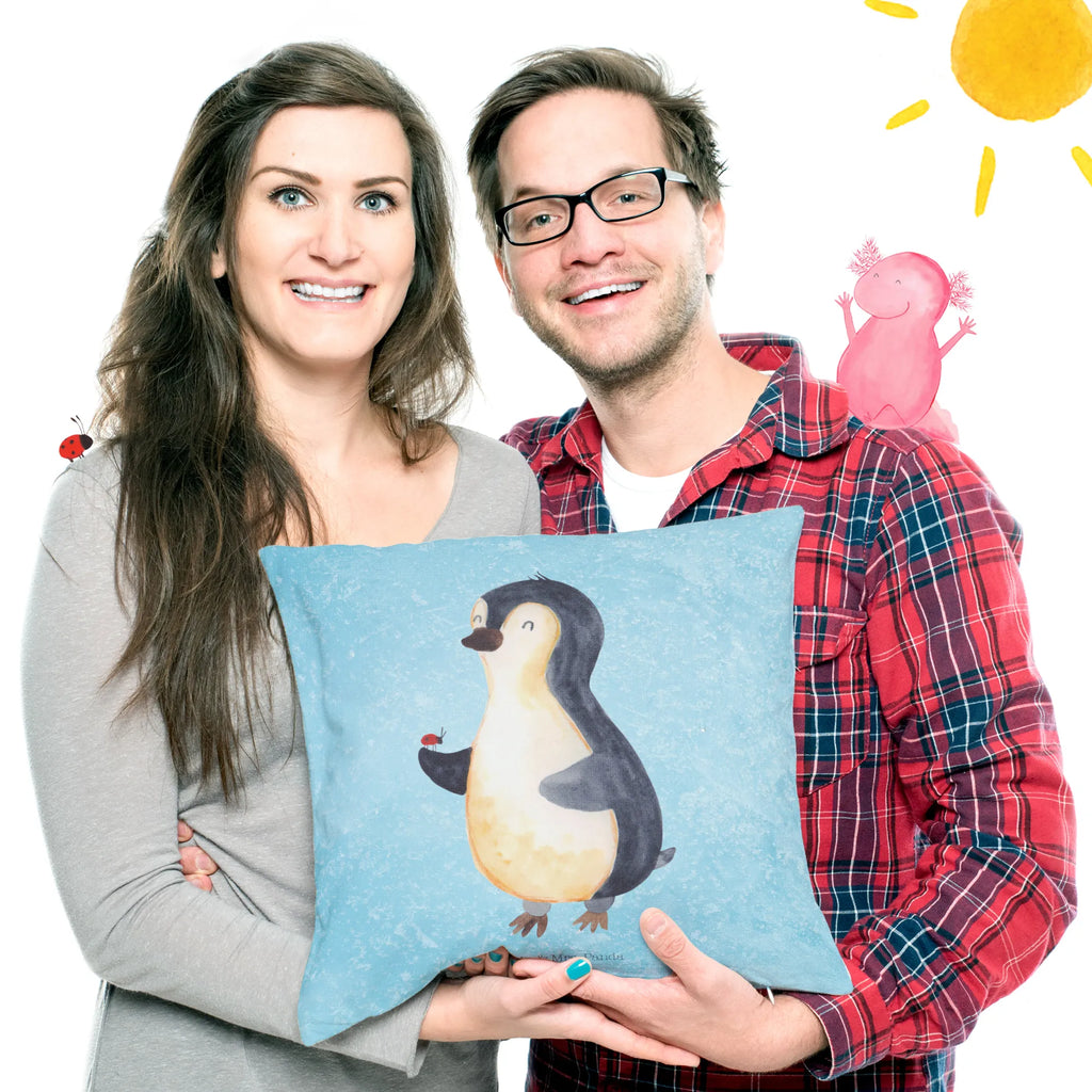 40x40 poduszka Pingwin biedronka Pinguin