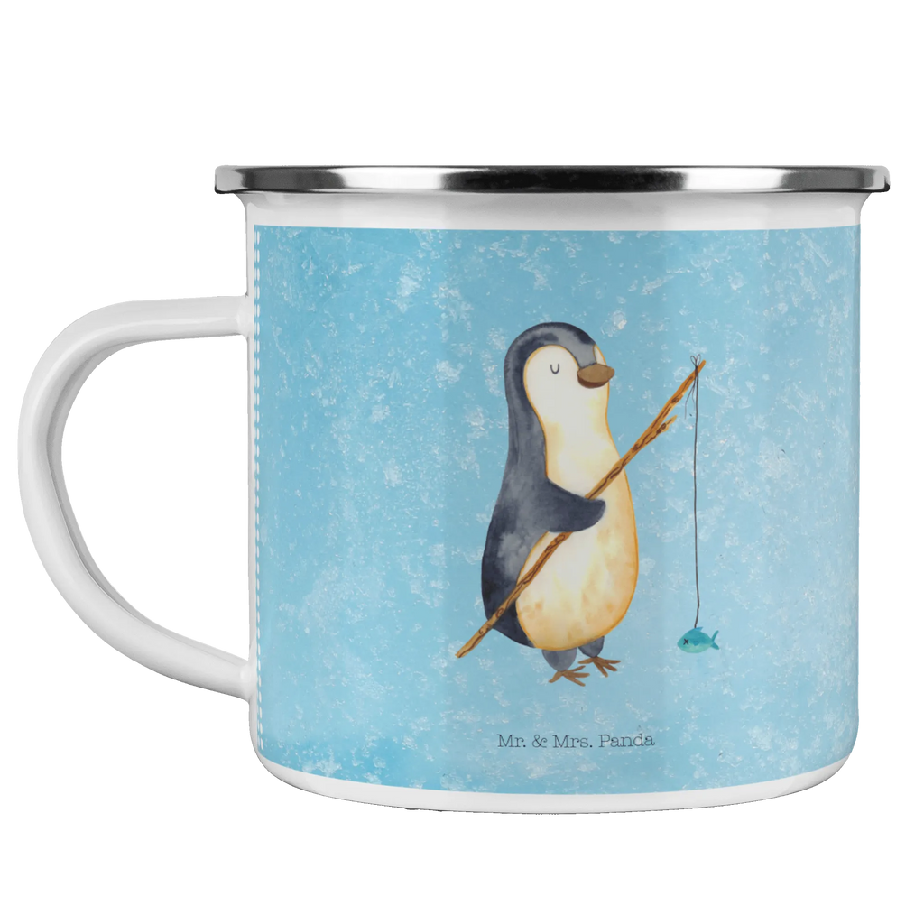 Enamel camping mug Penguin angler metal camping mug, tin coffee cup, campfire mug, travel mug, adventure mug, hiking mug, metal cup, enamel camping cup, outdoor cup, backpacking mug, camping mug, stainless steel drinking cup, bushcraft mug, lightweight camping mug, camp coffee mug, camping metal cup, steel mug for camping, camper mug, enamel mug, enamel drinking mug, Penguin, North Pole, Winter, Penguins, gift idea, hobby, gift, fishing, penguins, daily schedule, vacation, daydreams, plan, new start, friends, planner, weekend, motivation, penguin, angler