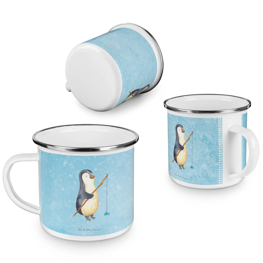 Enamel camping mug Penguin angler metal camping mug, tin coffee cup, campfire mug, travel mug, adventure mug, hiking mug, metal cup, enamel camping cup, outdoor cup, backpacking mug, camping mug, stainless steel drinking cup, bushcraft mug, lightweight camping mug, camp coffee mug, camping metal cup, steel mug for camping, camper mug, enamel mug, enamel drinking mug, Penguin, North Pole, Winter, Penguins, gift idea, hobby, gift, fishing, penguins, daily schedule, vacation, daydreams, plan, new start, friends, planner, weekend, motivation, penguin, angler