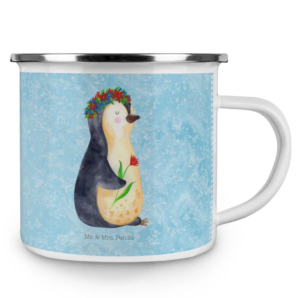 Enamel camping mug Penguin Flower enamel mug, enamel drinking mug, hiking mug, steel mug for camping, tin coffee cup, adventure mug, stainless steel drinking cup, outdoor cup, enamel camping cup, backpacking mug, travel mug, metal cup, camp coffee mug, bushcraft mug, campfire mug, camping mug, camping metal cup, camper mug, metal camping mug, lightweight camping mug, Penguin, North Pole, Winter, Penguins, goals, penguins, wreath of flowers, motivation, universe, love of life, gift idea, wishes, goals in life, life, lovesickness