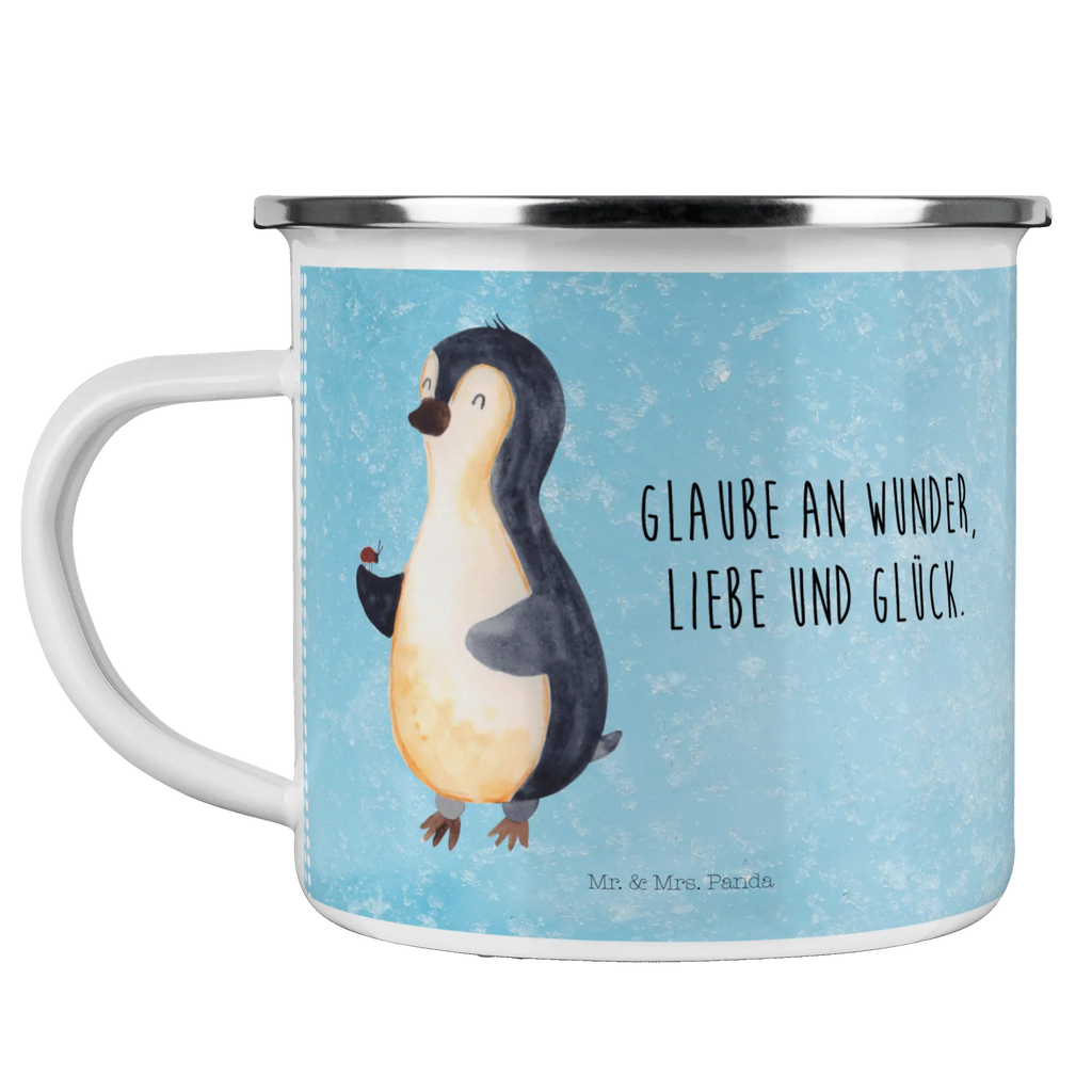Enamel camping mug Penguin ladybug Kaffeebecher, blechbecher, Emaille Tasse, Tasse, Teebecher, reisetasse, Reisebecher, Kaffeetasse, wandertasse, Campingtasse, Emaille Becher, Teetasse, metallbecher, becher emaille, Becher, Blechtasse, Emailletasse, Metalltasse, Campingbecher, Tasse Emaille, Trinkbecher, Pott, emaillebecher, wanderbecher, Pinguin, Lebensfreude, Wunder, Pinguine, Glück, Liebe, Freude, Marienkäfer