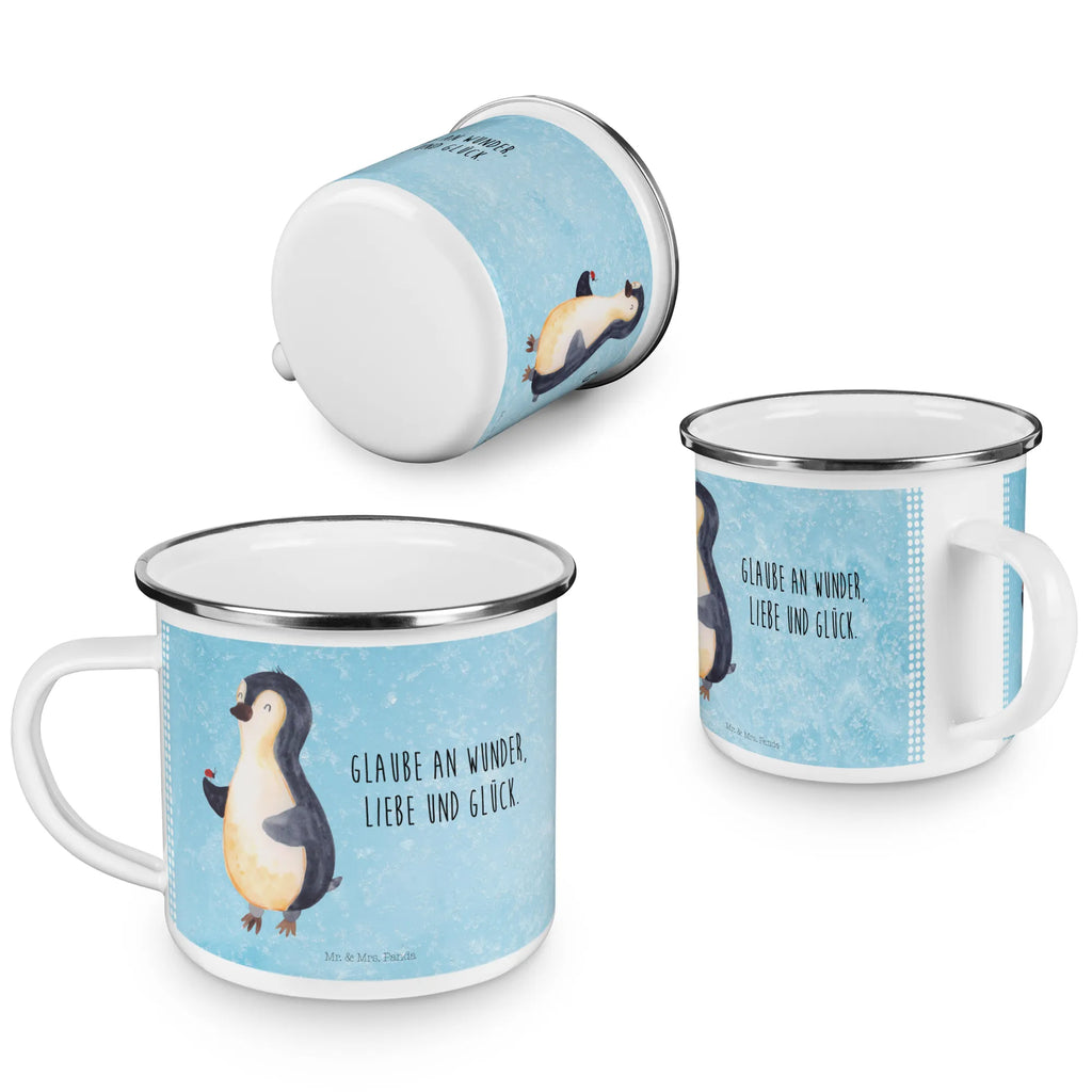 Enamel camping mug Penguin ladybug Kaffeebecher, blechbecher, Emaille Tasse, Tasse, Teebecher, reisetasse, Reisebecher, Kaffeetasse, wandertasse, Campingtasse, Emaille Becher, Teetasse, metallbecher, becher emaille, Becher, Blechtasse, Emailletasse, Metalltasse, Campingbecher, Tasse Emaille, Trinkbecher, Pott, emaillebecher, wanderbecher, Pinguin, Lebensfreude, Wunder, Pinguine, Glück, Liebe, Freude, Marienkäfer