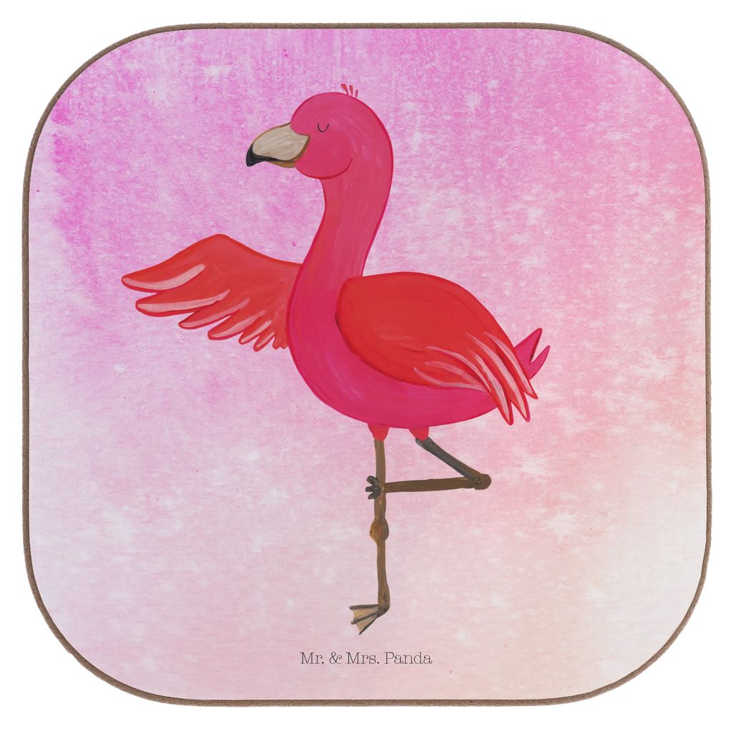 Square coaster flamingo yoga Korkuntersetzer, Glasuntersetzer, Untersetzer, Tassen Untersetzer, Untersetzer Gläser, Bierdeckel, Getränkeuntersetzer, Untersetzer Design, Untersetzer aus Holz, Holzuntersetzer, Untersetzer Holz, Untersetzer für Gläser, Flamingo, Namaste, Vogel, Aufregen, Tiefenentspannung, Achtsamkeit, Entspannung, Ärger, Yoga, Yoga-Übung