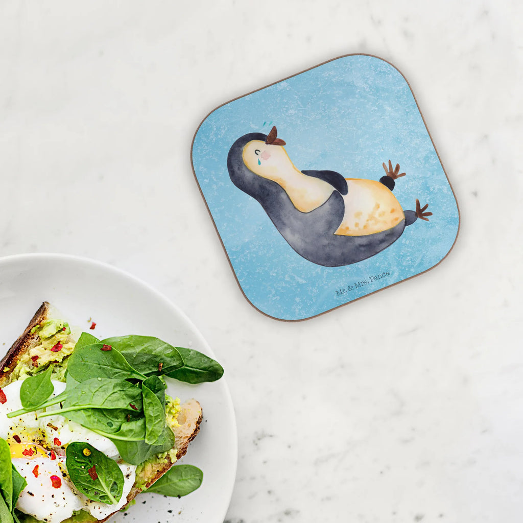Square coaster Penguin Laugh Untersetzer Holz, Untersetzer für Gläser, Untersetzer, Glasuntersetzer, Untersetzer aus Holz, Getränkeuntersetzer, Korkuntersetzer, Holzuntersetzer, Untersetzer Design, Tassen Untersetzer, Bierdeckel, Untersetzer Gläser, Pinguin, Optimismus, Fröhlich, Lachen, Fröhlichkeit, Humor, Pinguine, lustiger Spruch