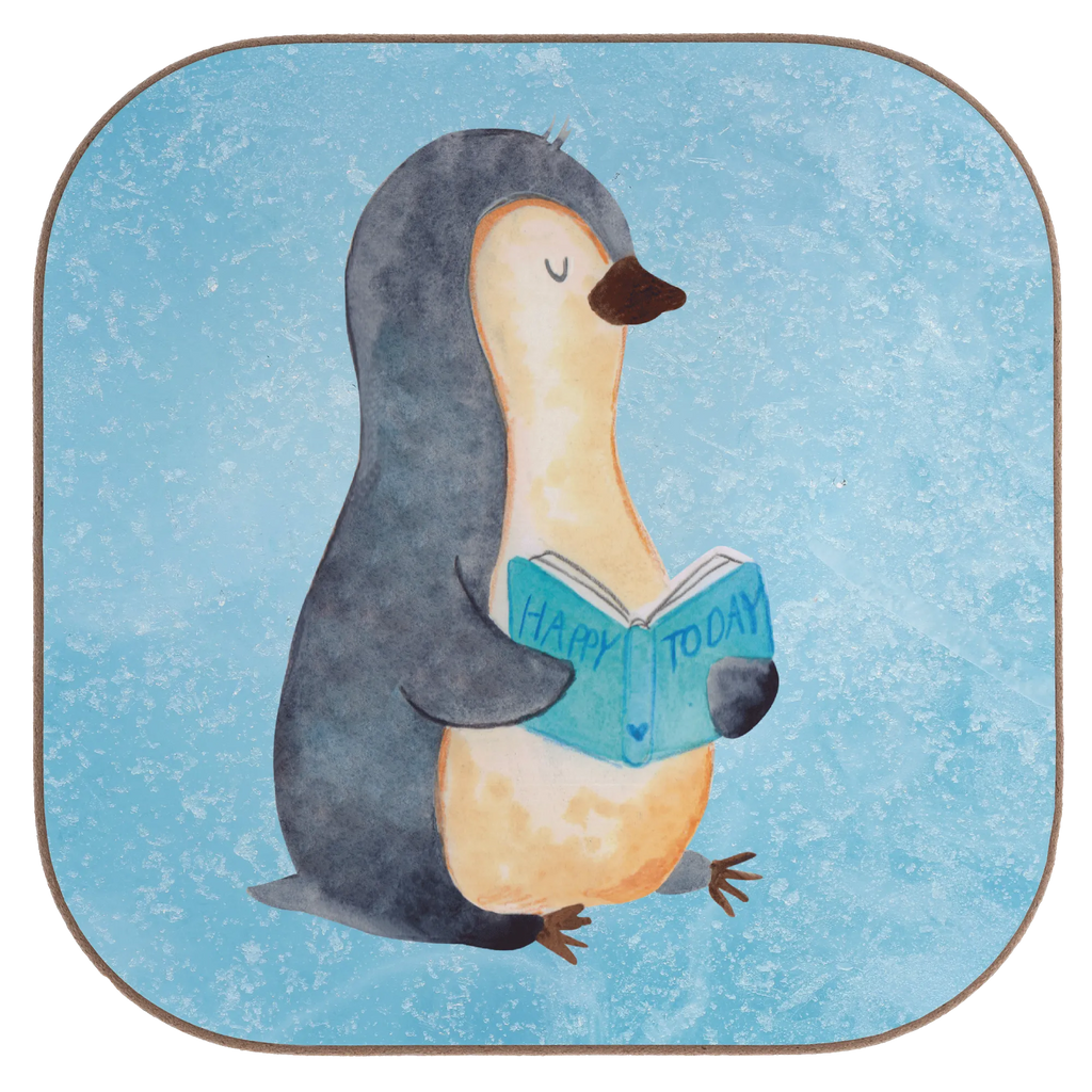 Square coaster Penguin A book Glasuntersetzer, Korkuntersetzer, Untersetzer Gläser, Tassen Untersetzer, Untersetzer, Bierdeckel, Getränkeuntersetzer, Holzuntersetzer, Untersetzer Holz, Untersetzer für Gläser, Untersetzer aus Holz, Untersetzer Design, Pinguin, Pinguine, Buch, Ferien, Lesen, Urlaub, Freizeit, Faulenzen, Bücherwurm, Nichtstun