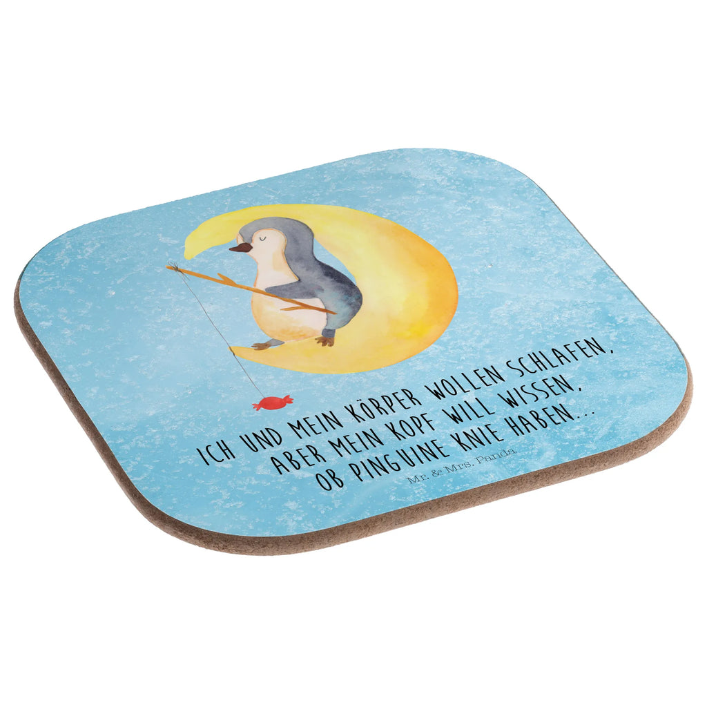 Square coaster Penguin moon Untersetzer aus Holz, Holzuntersetzer, Untersetzer Design, Untersetzer für Gläser, Tassen Untersetzer, Bierdeckel, Untersetzer, Korkuntersetzer, Untersetzer Gläser, Untersetzer Holz, Getränkeuntersetzer, Glasuntersetzer, Pinguin, Gästezimmer, Schlafstörungen, Einschlafen, Spruch, Schlafzimmer, schlafen, Nachtruhe, Pinguine