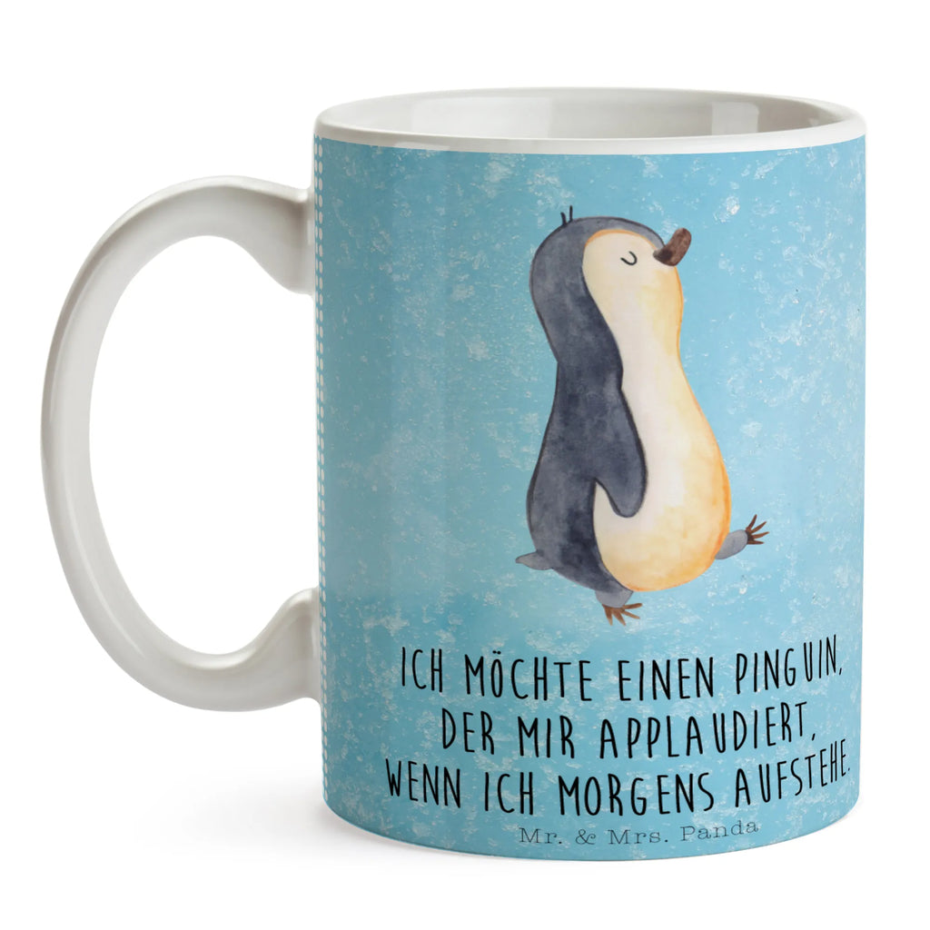 Kubek Pingwin maszerować Geschenktasse, Tasse, Tasse mit Motiven, Teetasse, Tasse mit Zitaten, Porzellantasse, Keramiktasse, Kaffeetasse, Bürotasse, Pinguin, Langschläfer, Schwester, Familie, Frühaufsteher, Pinguine, Bruder