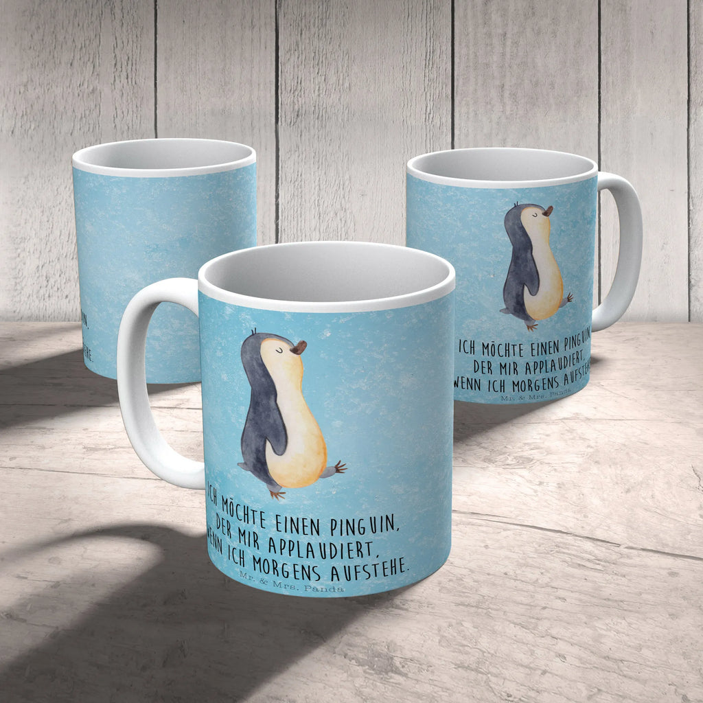 Kubek Pingwin maszerować Geschenktasse, Tasse, Tasse mit Motiven, Teetasse, Tasse mit Zitaten, Porzellantasse, Keramiktasse, Kaffeetasse, Bürotasse, Pinguin, Langschläfer, Schwester, Familie, Frühaufsteher, Pinguine, Bruder