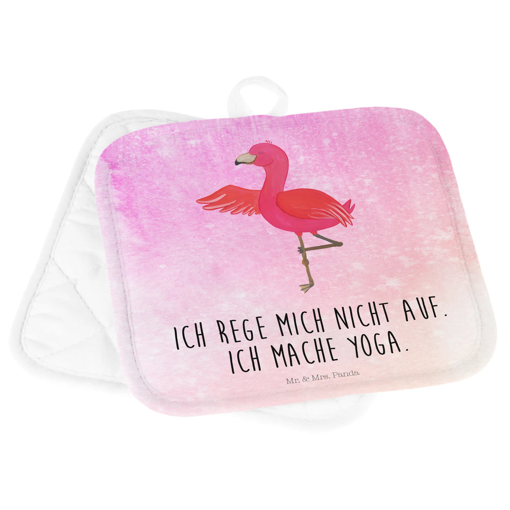 2er Set Topflappen  Flamingo Yoga Topflappen 2er Set, Topfhandschuh, Topflappen mit Spruch, Schöne Topflappen, Topflappen Set, Ofenhandschuh, Topflappenset, Topflappen lustig, Ofenhandschuhe, Topfuntersetzer, Topfhandschuhe, Topflappen, Flamingo, Entspannung, Aufregen, Yoga, Vogel, Ärger, Namaste, Achtsamkeit, Tiefenentspannung, Yoga-Übung