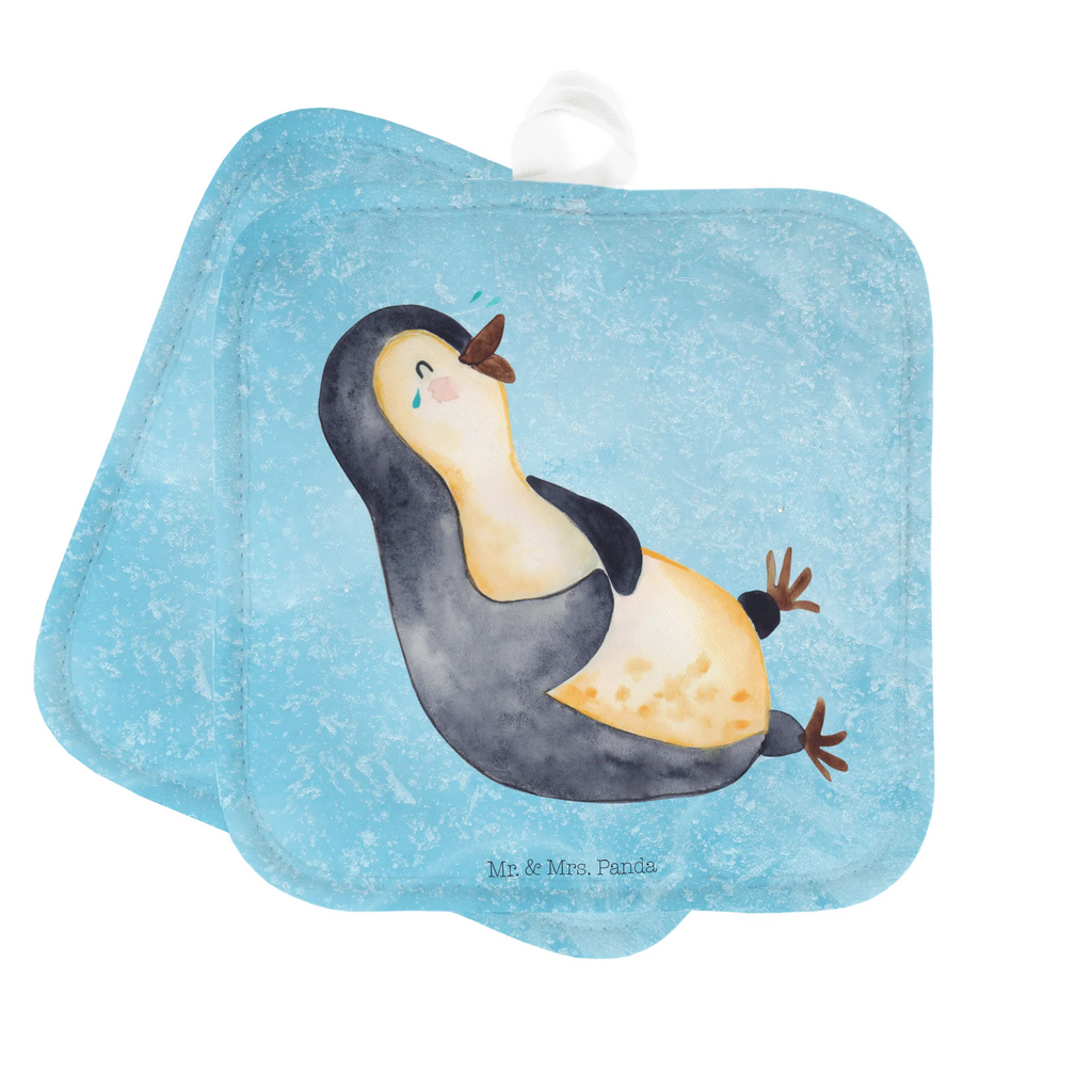 2er Set Topflappen  Pinguin Lachen Topfhandschuh, Topflappen mit Spruch, Topflappen lustig, Schöne Topflappen, Topflappenset, Ofenhandschuh, Topflappen Set, Topfhandschuhe, Topflappen, Ofenhandschuhe, Topflappen 2er Set, Topfuntersetzer, Pinguin, Fröhlich, Pinguine, lustiger Spruch, Lachen, Fröhlichkeit, Optimismus, Humor