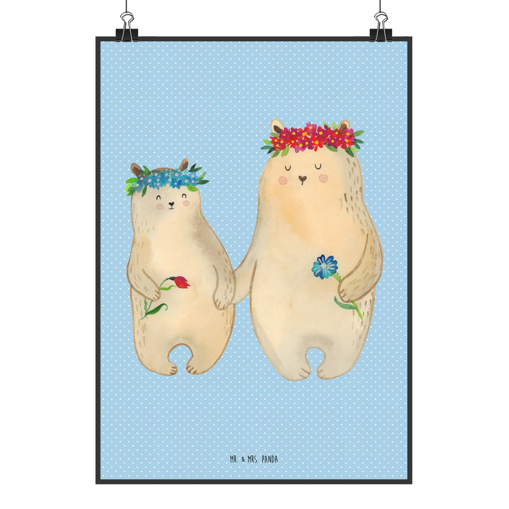 Plakat Niedźwiedzie z wianuszkiem grafikposter, Plakat, Mr. & Mrs. Panda Poster, Designposter, wanddruck, Posterdruck, Bild, Wandschmuck, Deko Bild, Kunstdruck, kunst für die wand, Bild für Wand, wandkunst, Wanddekoration, Wanddeko Bild, Wandbild, kunstdruck poster, kunstposter, Poster, Wandposter, drucke, wanddeko, Vatertag, Familie, Oma, Bruder, Papa, Mama, Schwester, Opa, Muttertag, Bär, Family, Geschenk Mama. Muttertag, Kind, Mutti, Töchter, Beste Mutter, Vorbild, Bären, Mutter, Weltbeste Mama, Kinder, Lieblingsmama, Tochter, Lieblingsmensch, Mami