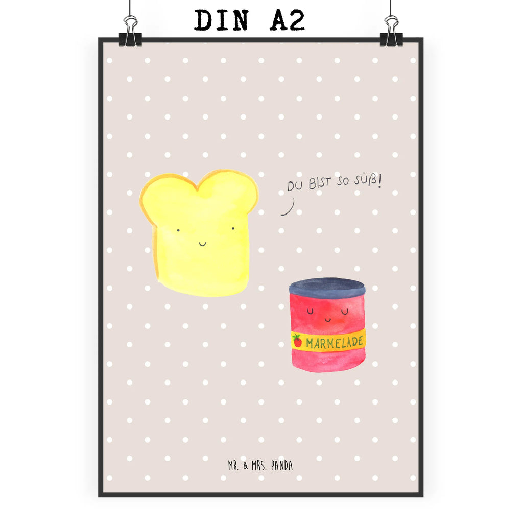 Poster Toast Marmelade Mr. & Mrs. Panda Poster, Wanddeko Bild, Kunstdruck, kunstposter, Designposter, Posterdruck, Bild, kunstdruck poster, Wanddekoration, Plakat, Wandschmuck, wandkunst, grafikposter, Deko Bild, drucke, Poster, Wandposter, kunst für die wand, Wandbild, Bild für Wand, wanddeko, wanddruck, Gute Laune, Tiermotive, Tiere, Lustige Sprüche, Küche Spruch, Frühstück Einladung, Marmelade, Süße Postkarte, Toastbrot, Dreamteam, Brot, Süß, Toast, Küche Deko