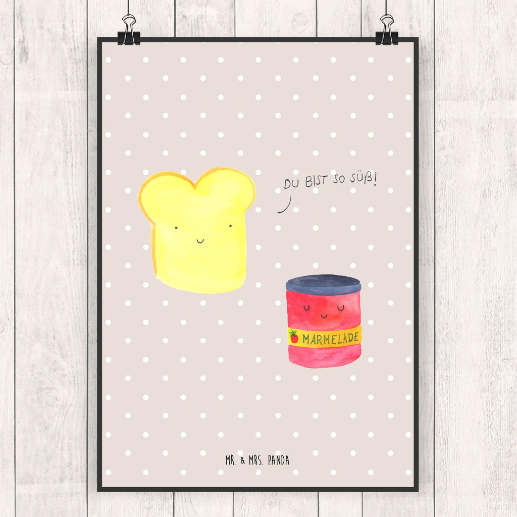 Poster Toast Marmelade Mr. & Mrs. Panda Poster, Wanddeko Bild, Kunstdruck, kunstposter, Designposter, Posterdruck, Bild, kunstdruck poster, Wanddekoration, Plakat, Wandschmuck, wandkunst, grafikposter, Deko Bild, drucke, Poster, Wandposter, kunst für die wand, Wandbild, Bild für Wand, wanddeko, wanddruck, Gute Laune, Tiermotive, Tiere, Lustige Sprüche, Küche Spruch, Frühstück Einladung, Marmelade, Süße Postkarte, Toastbrot, Dreamteam, Brot, Süß, Toast, Küche Deko