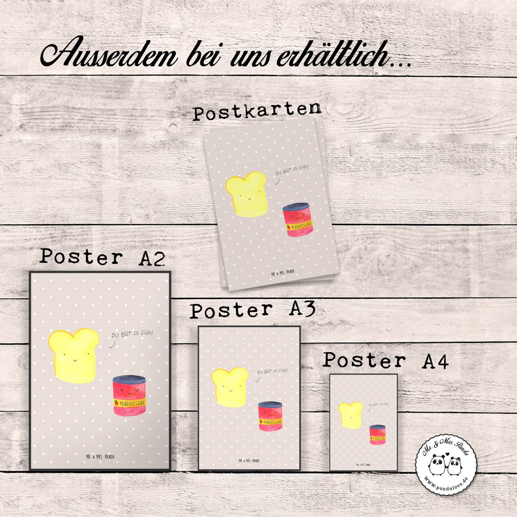 Poster Toast Marmelade Mr. & Mrs. Panda Poster, Wanddeko Bild, Kunstdruck, kunstposter, Designposter, Posterdruck, Bild, kunstdruck poster, Wanddekoration, Plakat, Wandschmuck, wandkunst, grafikposter, Deko Bild, drucke, Poster, Wandposter, kunst für die wand, Wandbild, Bild für Wand, wanddeko, wanddruck, Gute Laune, Tiermotive, Tiere, Lustige Sprüche, Küche Spruch, Frühstück Einladung, Marmelade, Süße Postkarte, Toastbrot, Dreamteam, Brot, Süß, Toast, Küche Deko