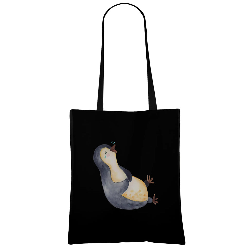 Tote bag Penguin Laugh Jutetasche, Einkaufstüte, Tasche, Beuteltasche, Tragetasche, Shopper, Einkaufstasche, Laptoptasche, Beutel, Stofftasche, Stoffbeutel, Jutebeutel, Strandtasche, Badetasche, Umhängetasche, Schultertasche, Pinguin, lustiger Spruch, Fröhlichkeit, Pinguine, Humor, Lachen, Optimismus, Fröhlich