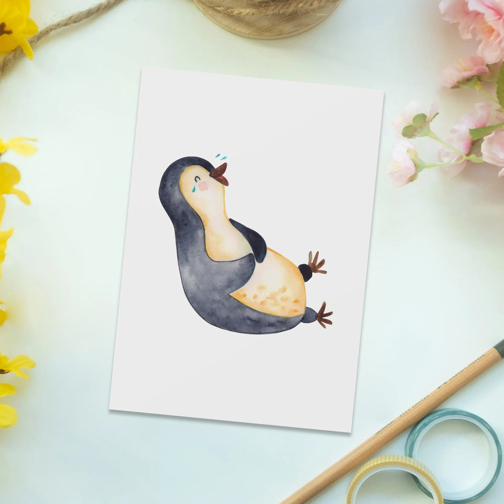 Postcard Penguin Laugh Penguins, North Pole