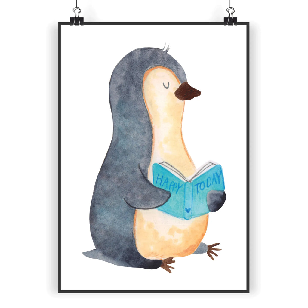 Poster Penguin A book Wandposter, Handgemaltes Poster, Wanddeko Bild, Mr. & Mrs. Panda Poster, Designposter, Wanddekoration, Küchenposter, Wanddeko, Kunstdruck, Bild, Posterdruck, Raumdekoration, Poster, Kinderposter, Pinguin, Ferien, Faulenzen, Urlaub, Buch, Freizeit, Pinguine, Lesen, Nichtstun, Bücherwurm