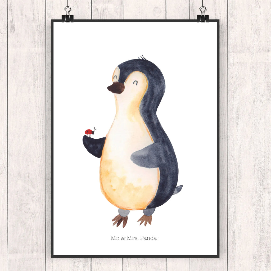 Plakat Pingwin biedronka Wandposter, grafikposter, wanddeko, Bild für Wand, kunst für die wand, Wanddekoration, wandkunst, Kunstdruck, Plakat, Deko Bild, kunstposter, kunstdruck poster, Wandbild, Bild, Poster, Mr. & Mrs. Panda Poster, drucke, wanddruck, Posterdruck, Designposter, Wanddeko Bild, Wandschmuck, Pinguin, Freude, Lebensfreude, Marienkäfer, Glück, Wunder, Pinguine, Liebe