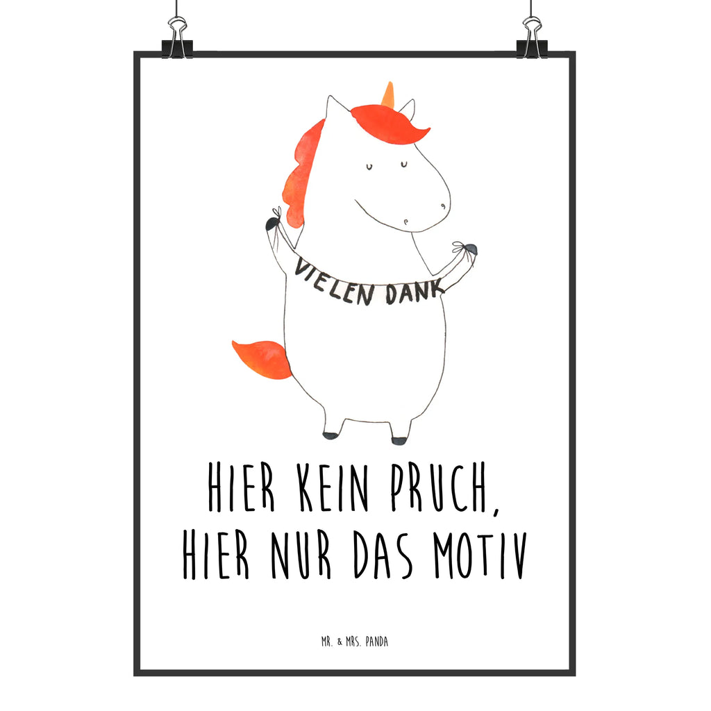 Poster unicorn Thank you very much unicorn, unicorns, thank you gift, Thank you present, thanks, thanksgiving, thank you