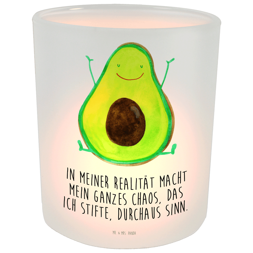 Windlicht Avocado Happy Windlicht Glas, Teelichtglas, Teelichthalter, Teelichter, Kerzenglas, Windlicht Kerze, Kerzenlicht, Avocado, Veggie, Vegan, Gesund, Chaos