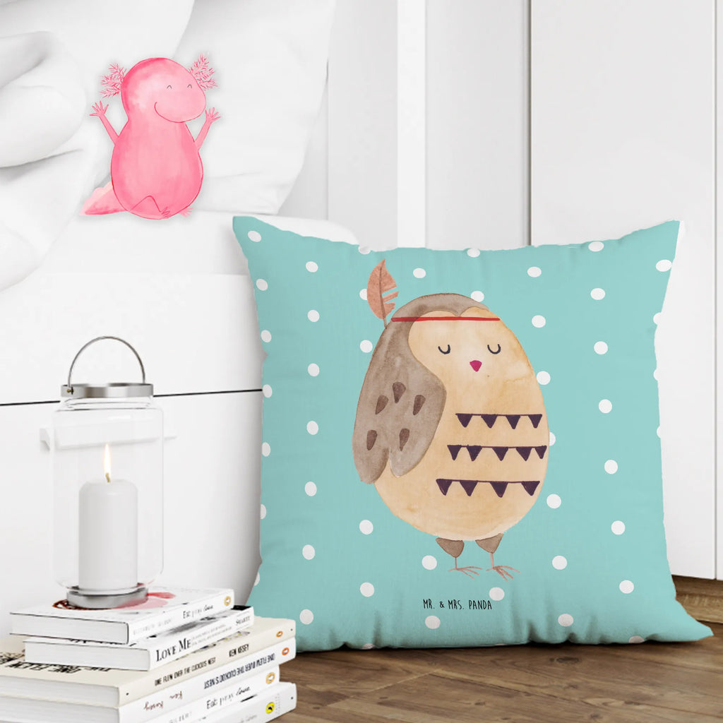 40x40 poduszka sowa Ozdoba z piór Sowa