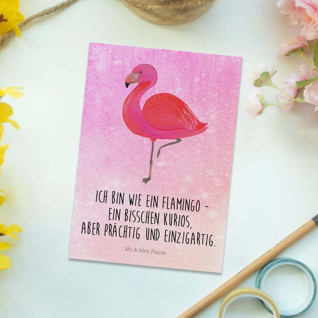 Postcard flamingo Classic gift card, paper, gift, letter, invitation card, card, postcards, Postcard, invitation, Flamingo, pink, pink bird, bird of paradise, red, flamingo decoration, gift pink, gifts, gift idea, children, adults, girls, flamingo fans, summer, vacation, sea, unusual gifts in pink, pink gifts, girls gifts, small gifts, Caribbean feeling, funny sayings, Son, for me, Saying, Me, Outsider, Girlfriend, Pride, Self-love, Girlfriends, Daughter, Unique, Siblings
