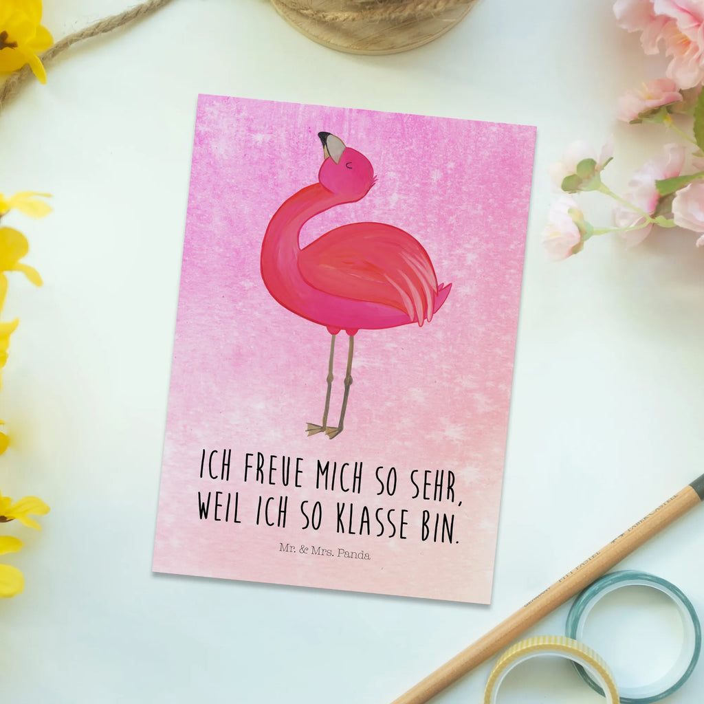 Pocztówka Flamingo Duma Geschenkkarte, Einladung, Ansichtskarte, Karte, Einladungskarte, Grußkarte, Ansichtskarten, Dankeskarte, Geburtstagskarte, Postkarte, Einladungskarten Geburtstag, Einladung Geburtstag, Flamingo, Freude, Selbstliebe, beste Freundin, Tochter, stolz, Freundin, Selbstakzeptanz, Mama, Schwester