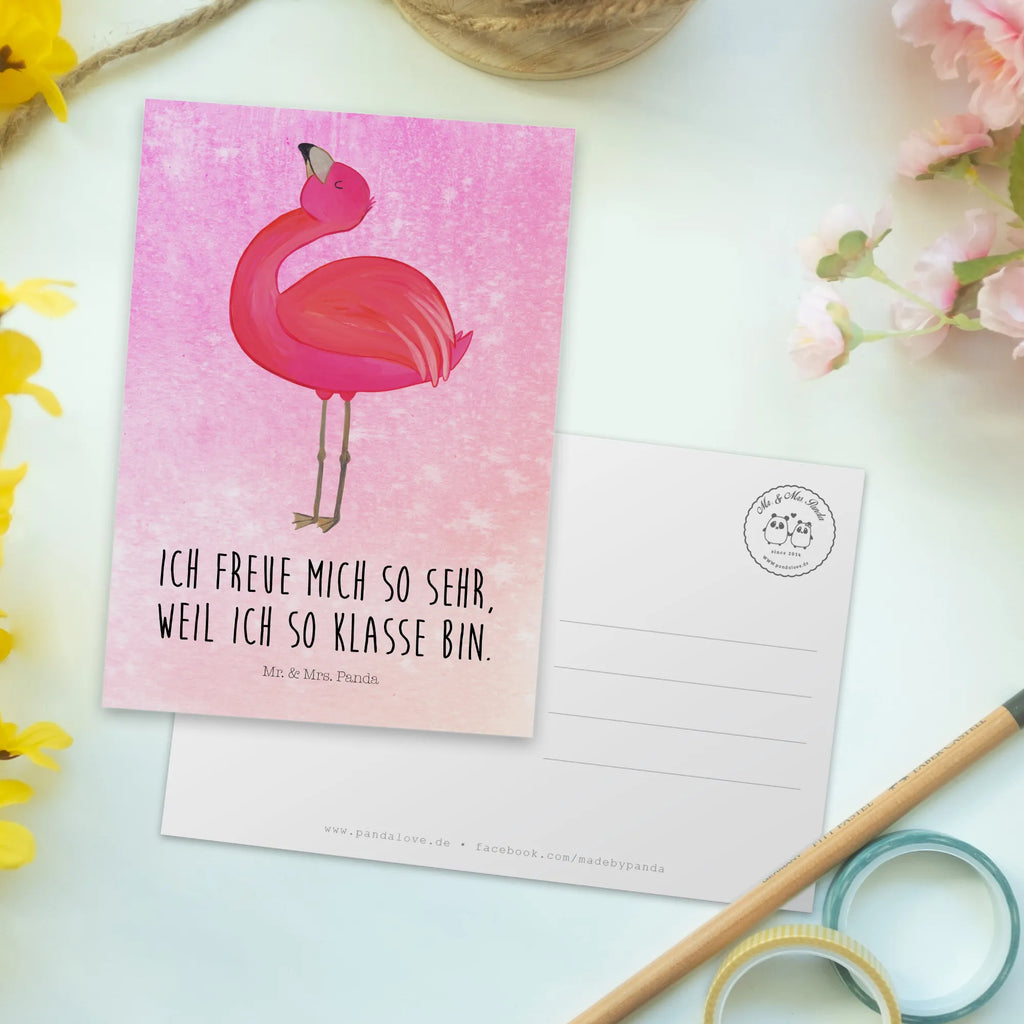 Pocztówka Flamingo Duma Geschenkkarte, Einladung, Ansichtskarte, Karte, Einladungskarte, Grußkarte, Ansichtskarten, Dankeskarte, Geburtstagskarte, Postkarte, Einladungskarten Geburtstag, Einladung Geburtstag, Flamingo, Freude, Selbstliebe, beste Freundin, Tochter, stolz, Freundin, Selbstakzeptanz, Mama, Schwester