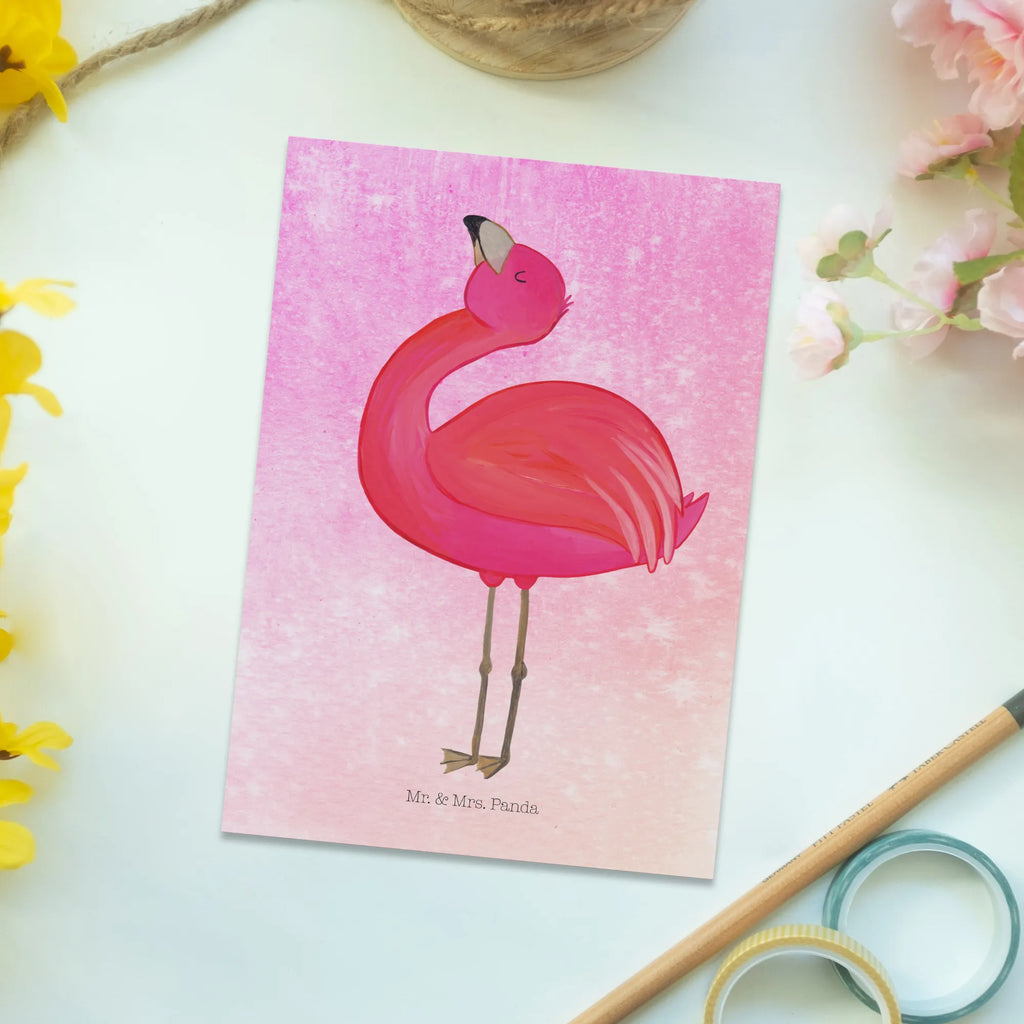 Pocztówka Flamingo Duma Geschenkkarte, Einladung, Ansichtskarte, Karte, Einladungskarte, Grußkarte, Ansichtskarten, Dankeskarte, Geburtstagskarte, Postkarte, Einladungskarten Geburtstag, Einladung Geburtstag, Flamingo, Freude, Selbstliebe, beste Freundin, Tochter, stolz, Freundin, Selbstakzeptanz, Mama, Schwester