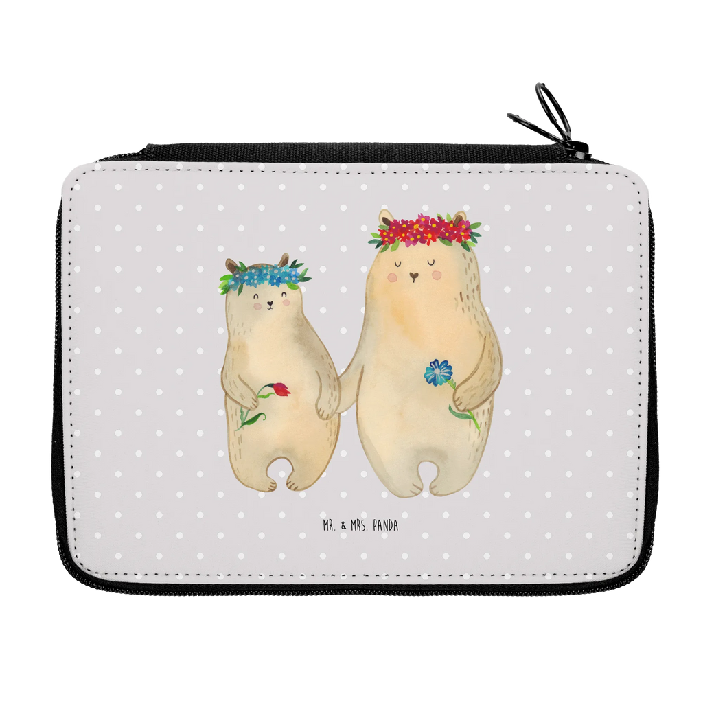 Leather folder Bears with flower crown Federmappe, Federmäppchen, Stifte Etui, Stiftetasche, Familie, Vatertag, Schwester, Muttertag, Bruder, Papa, Oma, Mama, Opa, Bären, Töchter, Lieblingsmensch, Mutter, beste Mutter, Mutti, Bär, Mami, Tochter, Kind, Lieblingsmama, weltbeste Mama, Vorbild, Kinder, Family, Geschenk Mama. Muttertag