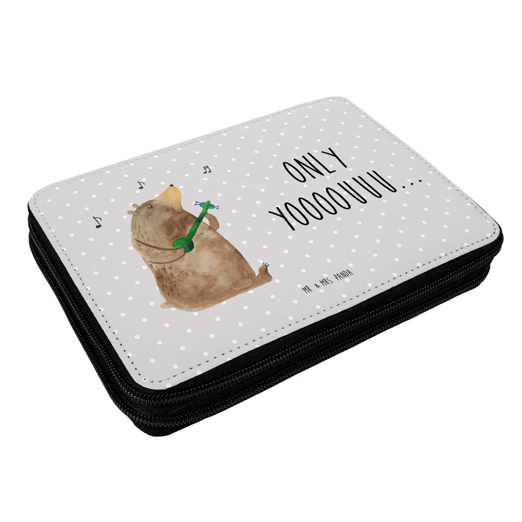 Federmappe Bär Gitarre Stifte Etui, Kind, Schule, Bestückte Federmappe, Stifterolle, Stiftetasche, Federmappe, Kinder Federmappe, Federmäppchen, Federmappe Einschulung, Schülerin, Einschulung, Geschenk, Grundschule, Schüler, Motiv, Büro Stifte Etui, Federmäppchen bedruckt, Bär, Teddy, Teddybär